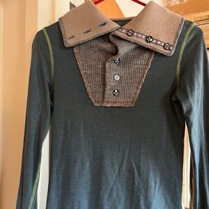 Free People Cowl Neck Top